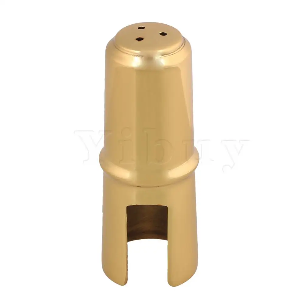 Yibuy 7# Золото B-плоские мундштук для саксофона-тенора с мундштук крышка+ квадратная пряжка