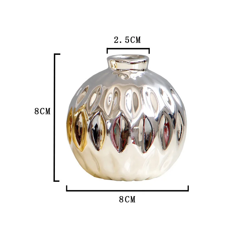 Скандинавский Королевский дворец Золотая Серебряная керамическая Маленькая