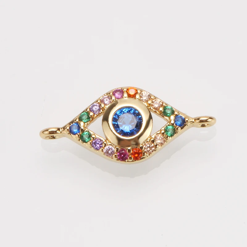 Charm Charms for Jewelry Making Necklace Bracelet Accessaries Fashion Copper CZ Evil Blue Eye Hand Pendants Angel Wicca Chakra | Украшения