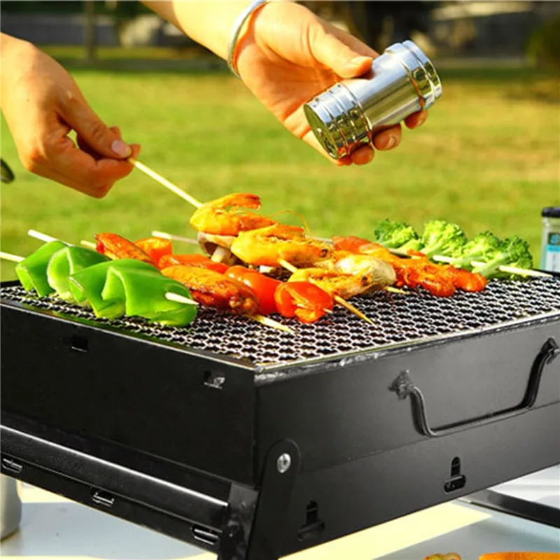 

1PC Thicken Folding BBQ Grill Kitchen Bar Supplies Outdoor Portable Terrace Barbecue Camping Picnic Barbecue Accessories Tool