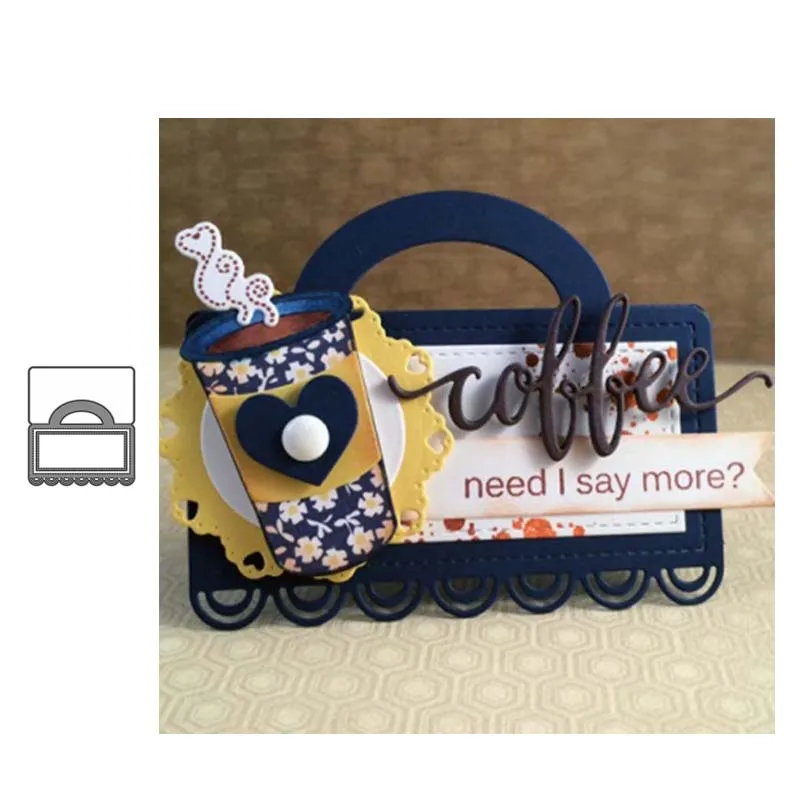 Металлические штампы для вырезания сумка форма украшения скрапбукинга бумаги