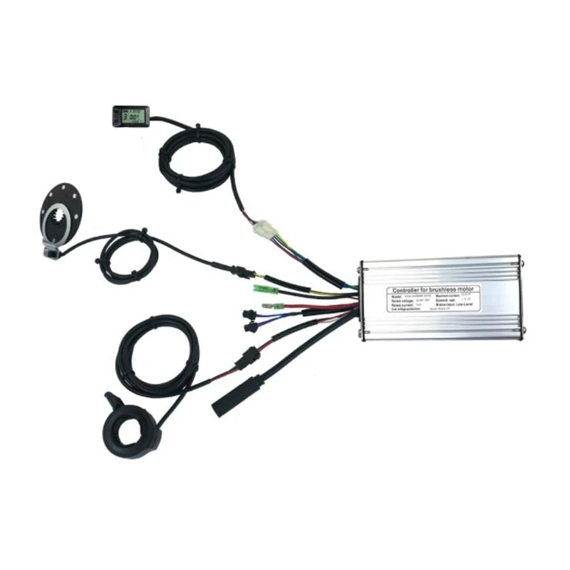 

36 В/48 В, 500 Вт, 22 А, бесщеточная лампа постоянного тока, дисплей KT-LCD7U, циферблат пальца, датчик, один комплект, для комплекта электровелосипеда ...