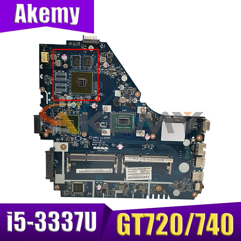 

NBMEP11003 NB.MEP11.003 For ACER E1-530 E1-570 E1-570G Laptop Motherboard Z5WE1 LA-9535P With i5-3337U CPU GT720/740 GPU 100% OK