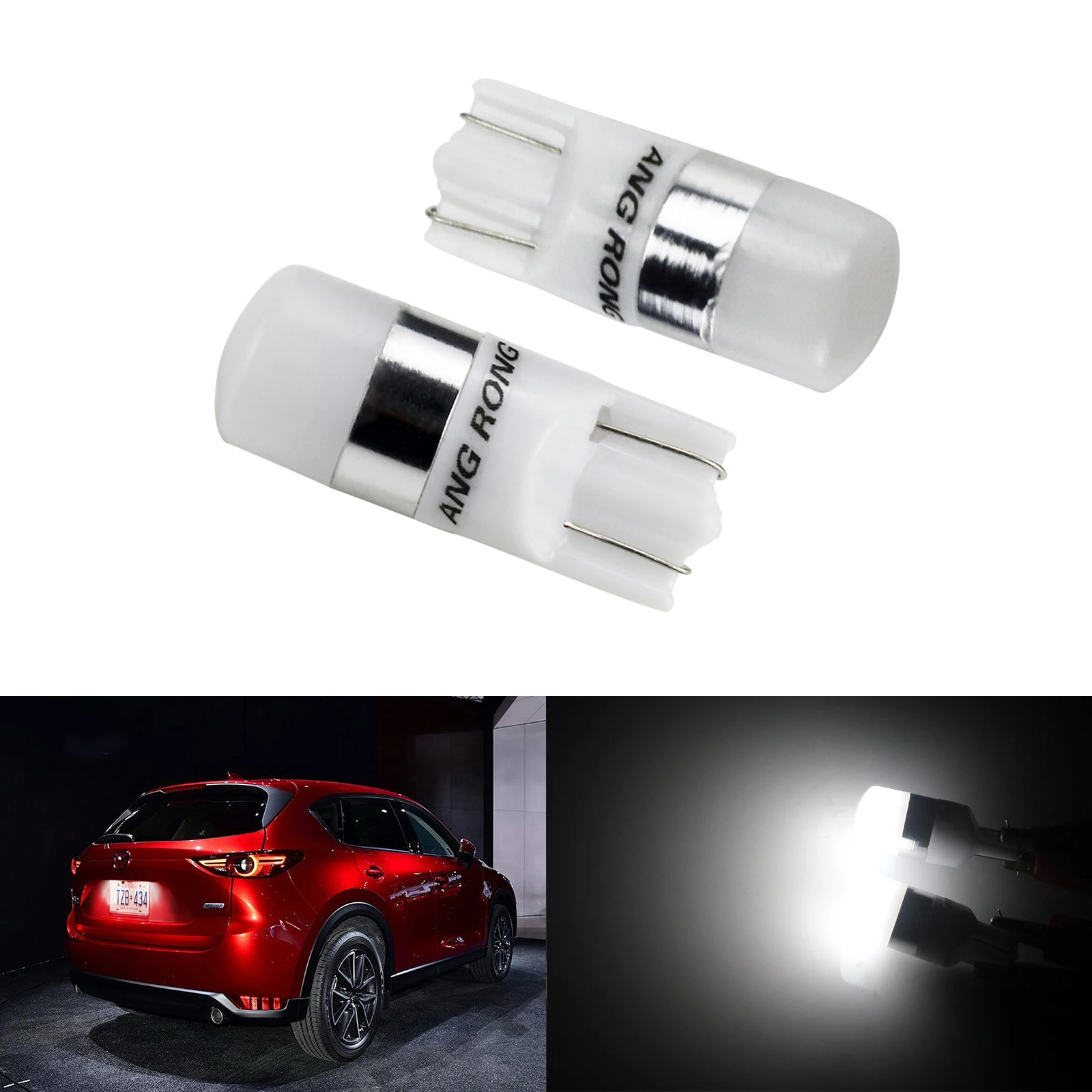 ANGRONG 2x501 T10 W5W 2 SMD Светодиодный Боковой индикатор номерной знак лампы с клиновидным