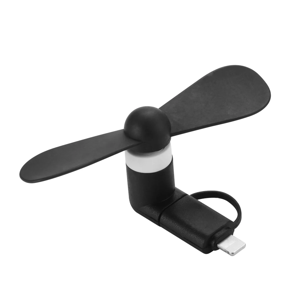Портативный мини вентилятор с микро USB сильным потоком воздуха низким уровнем