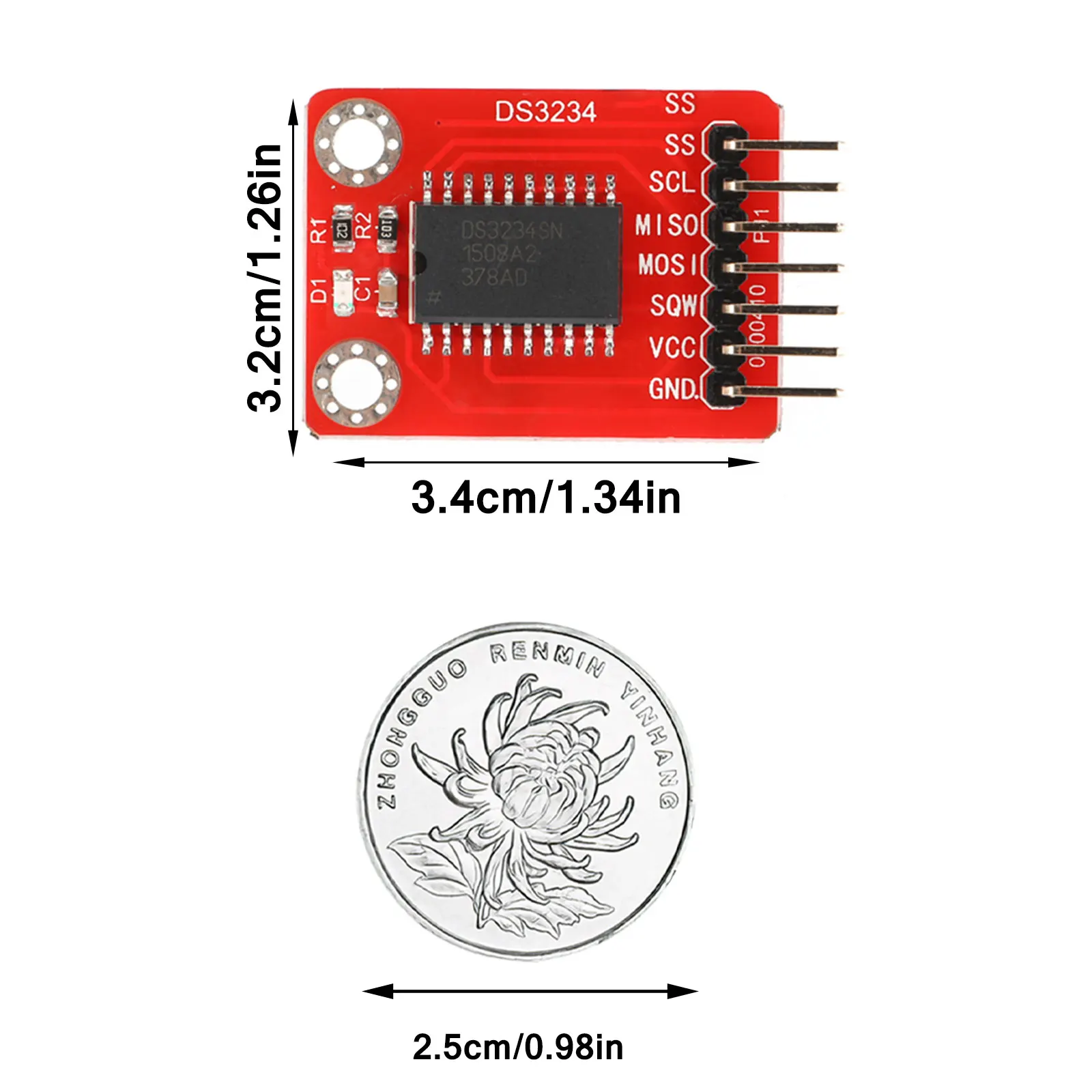 Совместимость с Arduino DS3234 модуль RTC Высокоточный часов в режиме реального времени