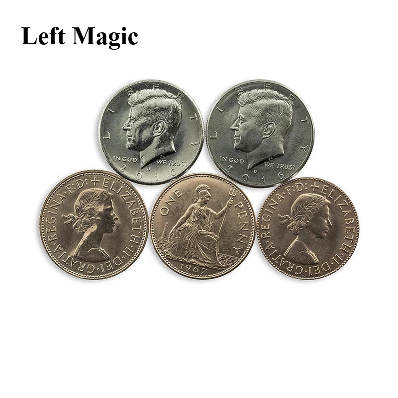 Скачковые полумонеты с расширенной оболочкой и английскими копейками