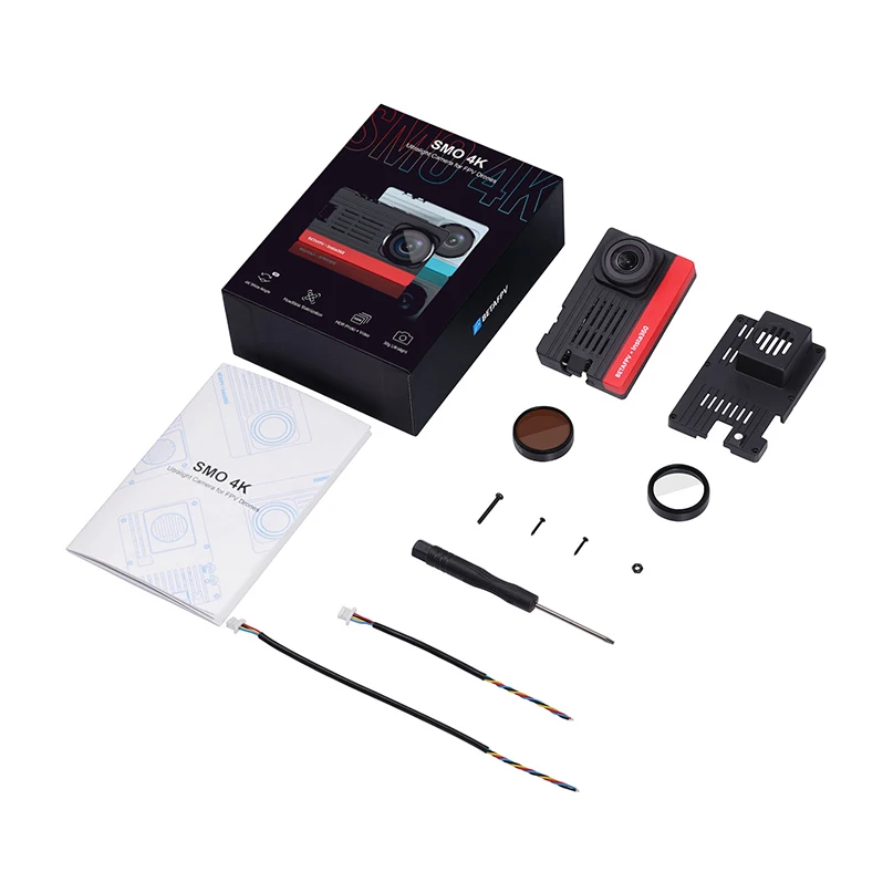 

BETAFPV SMO 4K Sports Camera Ultra Wide Angle/Ultra Light Crossing Machine 4K Sports Camera For Beta95X V3 HD FPV RC Drone Quad