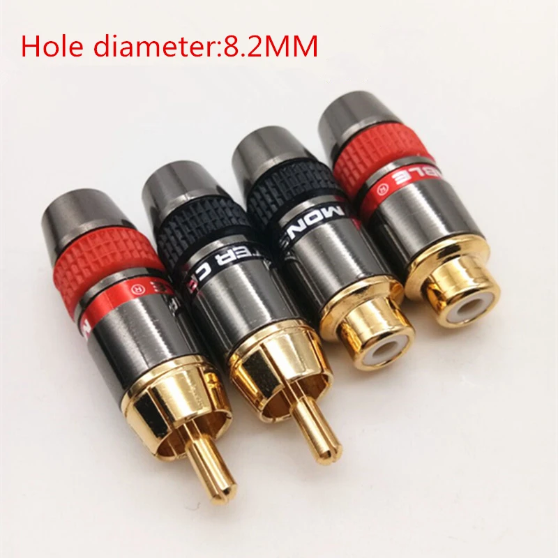 good quolity RCA welding Male / Female Copper Gold Plated Audio socket Adapter Plug Converter Connectors for HIFI | Компьютеры и офис