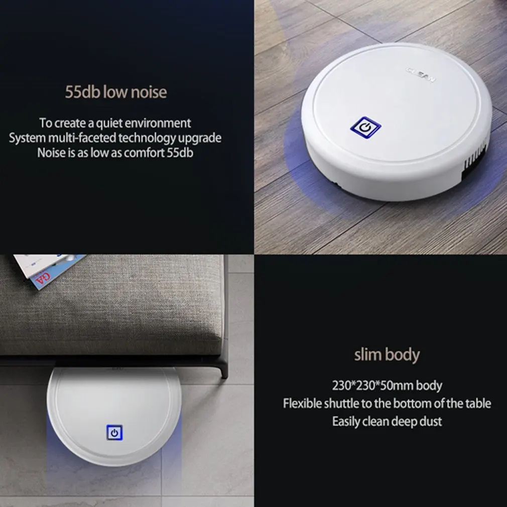 Автоматический USB зарядка беспроводной подметальный робот пылесос Вакуумный для