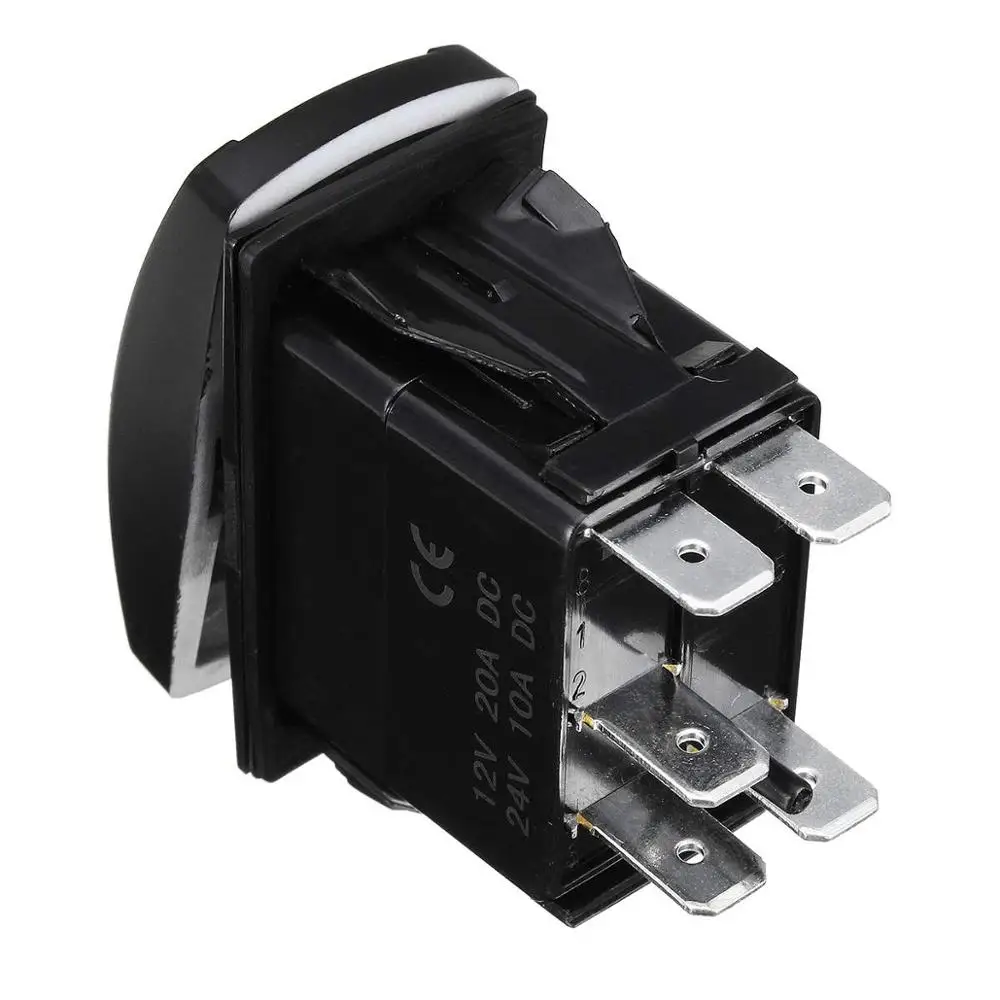 1 шт. Автомобильный светодиодный кулисный переключатель синий светильник 12 В 24 5