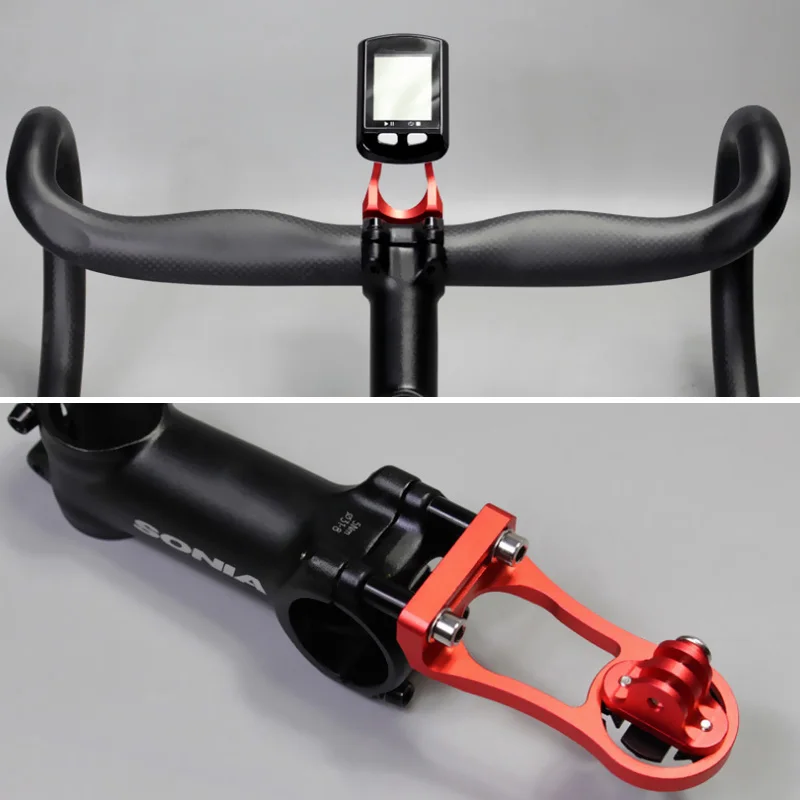 

Bicycle Computer Edge Road MTB Bike Camera Mount Bike Stem Extension Support Holder for Garmin Bryton Cateye GoPro Light