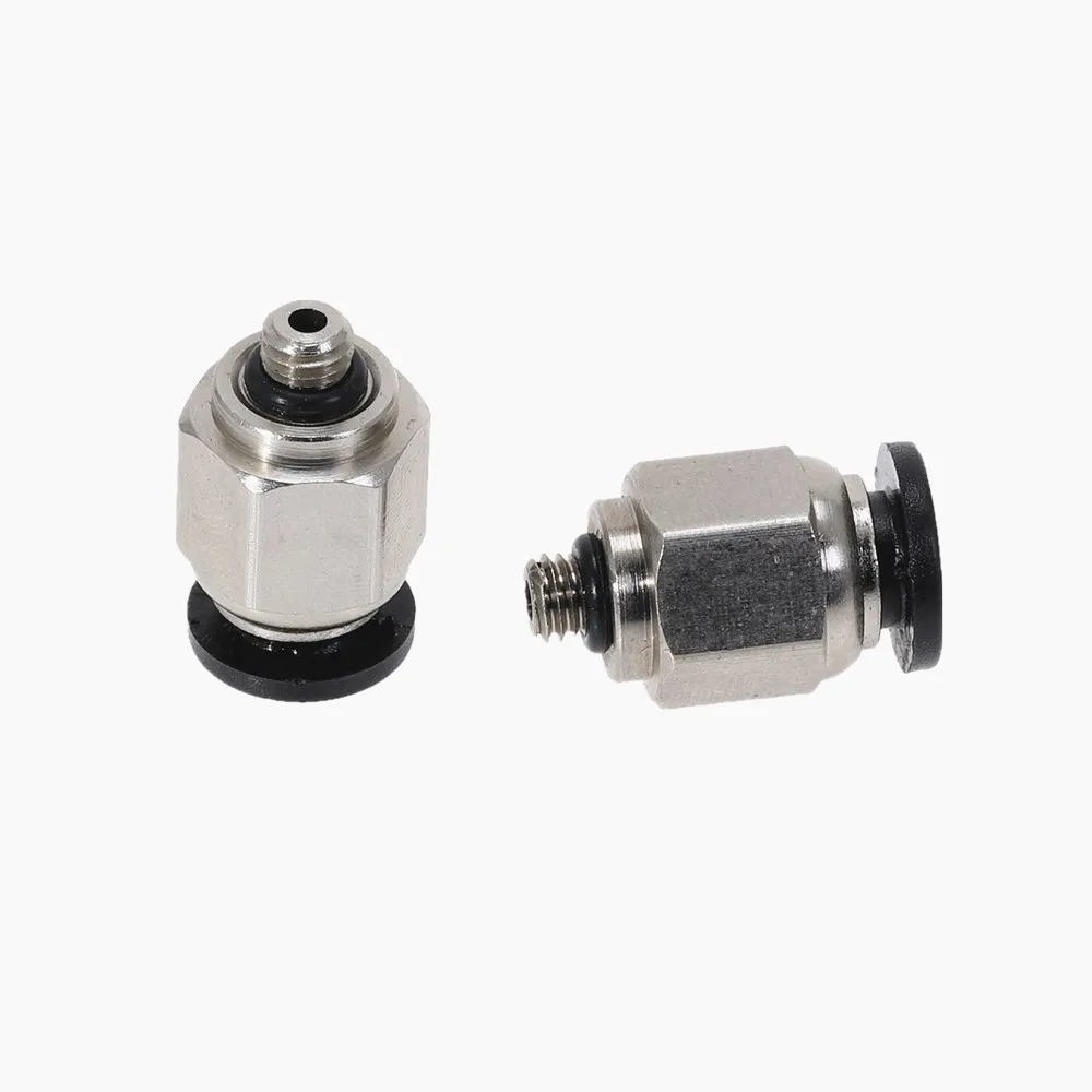 1 шт. 4 6 мм пневматические фитинги с наружной резьбой M5 к трубке прямым