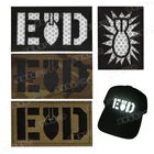 ПВХ EOD Инфракрасные ИК-патчи Мультикам патчи бомба крючок отражающая эмблема аппликации нарукавники военные нашивки значки