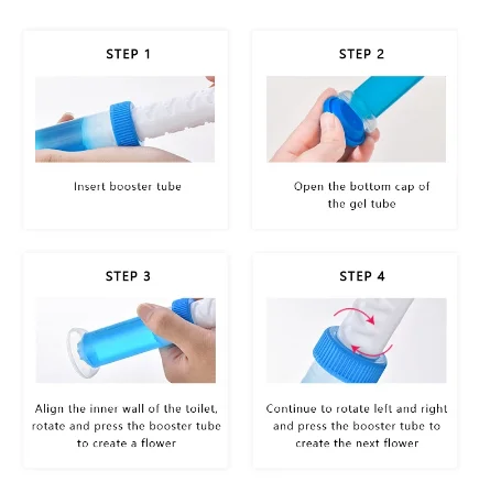 

1Pc Toilet Cleaning Gel Toilet Deodorant Air Freshener Needle Cleaner Fresh Gel Detergent Flower Household Aromatic Cleaning New