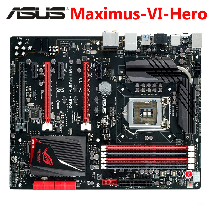 Материнская плата LGA 1150 ASUS Maximus VI Hero DDR3 32 ГБ для настольных ПК Intel Z87 системная SATA III