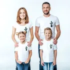 Летнее женское платье для мамы и дочки, с принтом