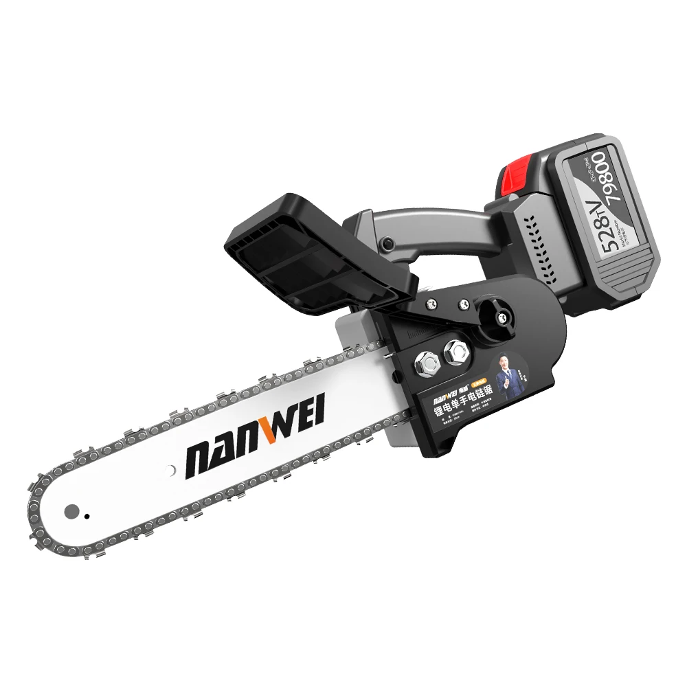 

NANWEI Cordless Chainsaw Brushless Motor High Power Hand Chain Saw Tool Grinder Cutting