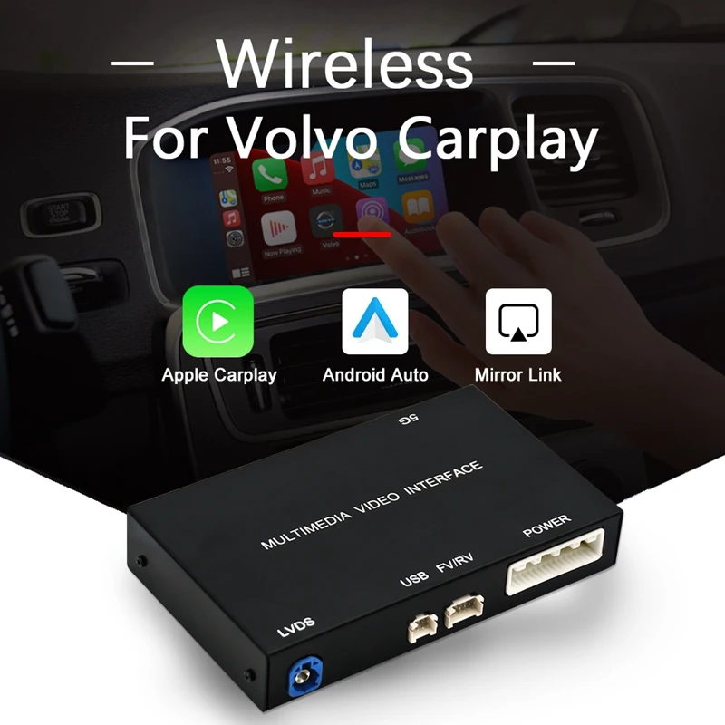 

Car Screen Upgrade Decoder Box MuLtimedia Interface CarPlay Android Auto Retrofit Kit for Volvo V40 V60 S60 XC60 2015