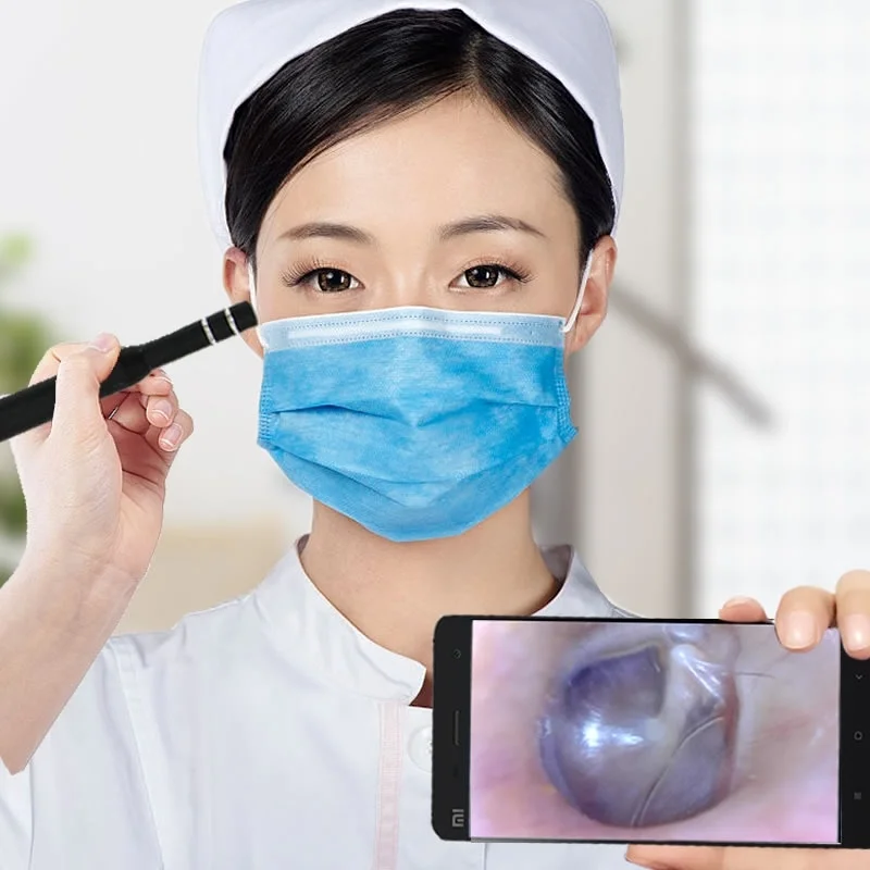 3 в 1 цифровой Otoscope 5 мм Ушная камера набор для удаления ушного воска ушной воск