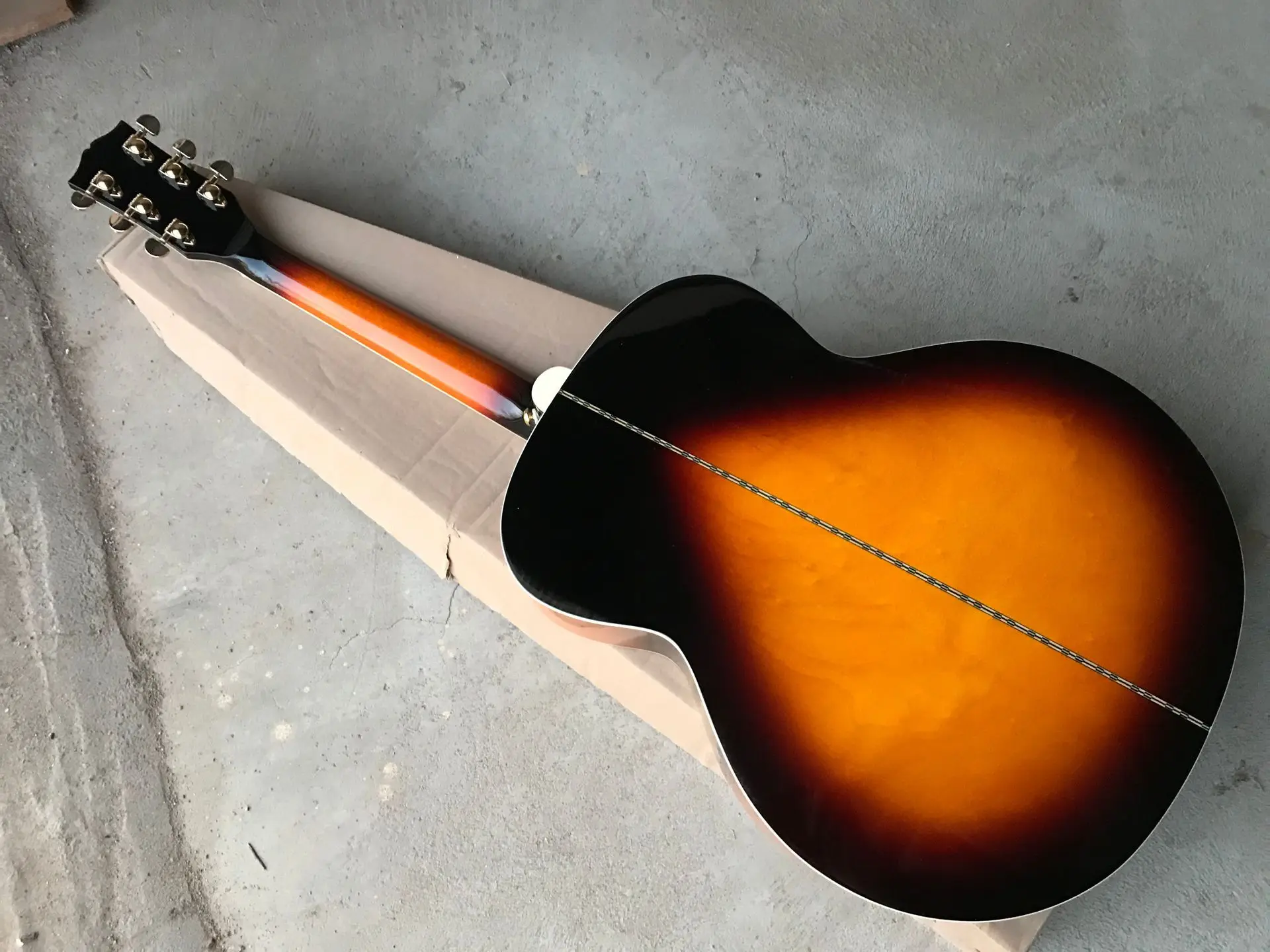 Новая гитарная гитара J200 натурального цвета, производство Китай