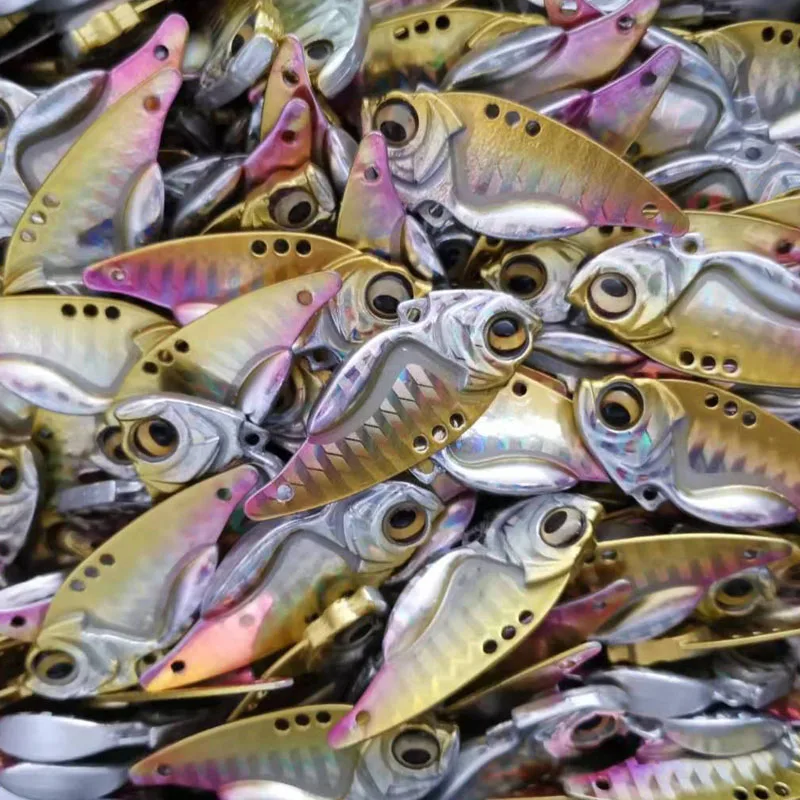 Easyfish 1 шт. Вибрирующая Приманка VIB 7 5 г 11 14 с 3D глазами металлический вибрирующий