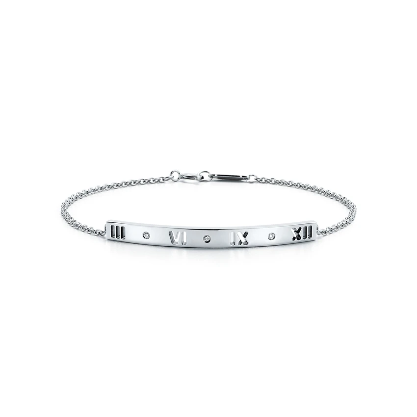 

Noble zircon hollow bar bracelet