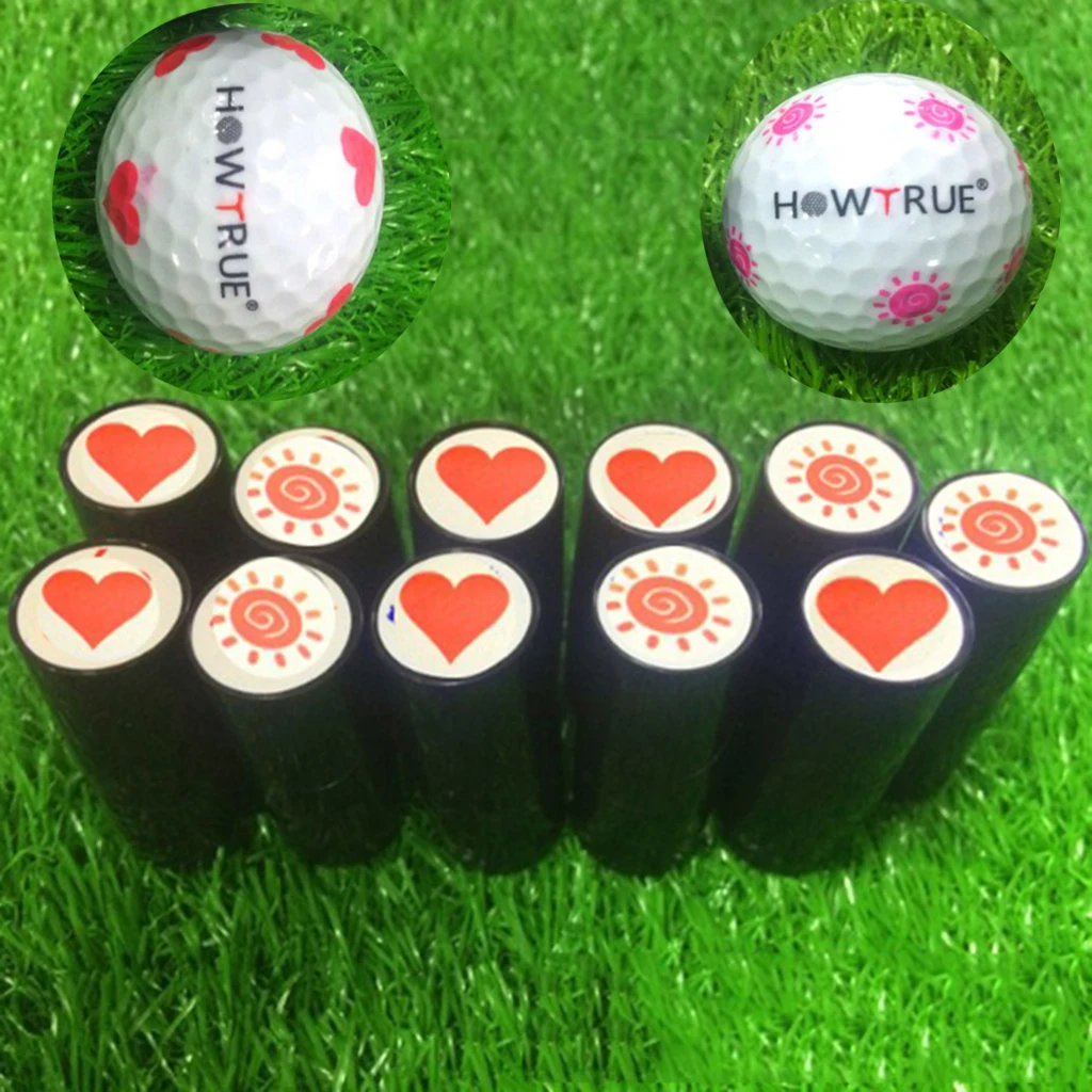 

Long Lasting Golf Ball Stamper with Heart/Cartoon Shape Marker Impression