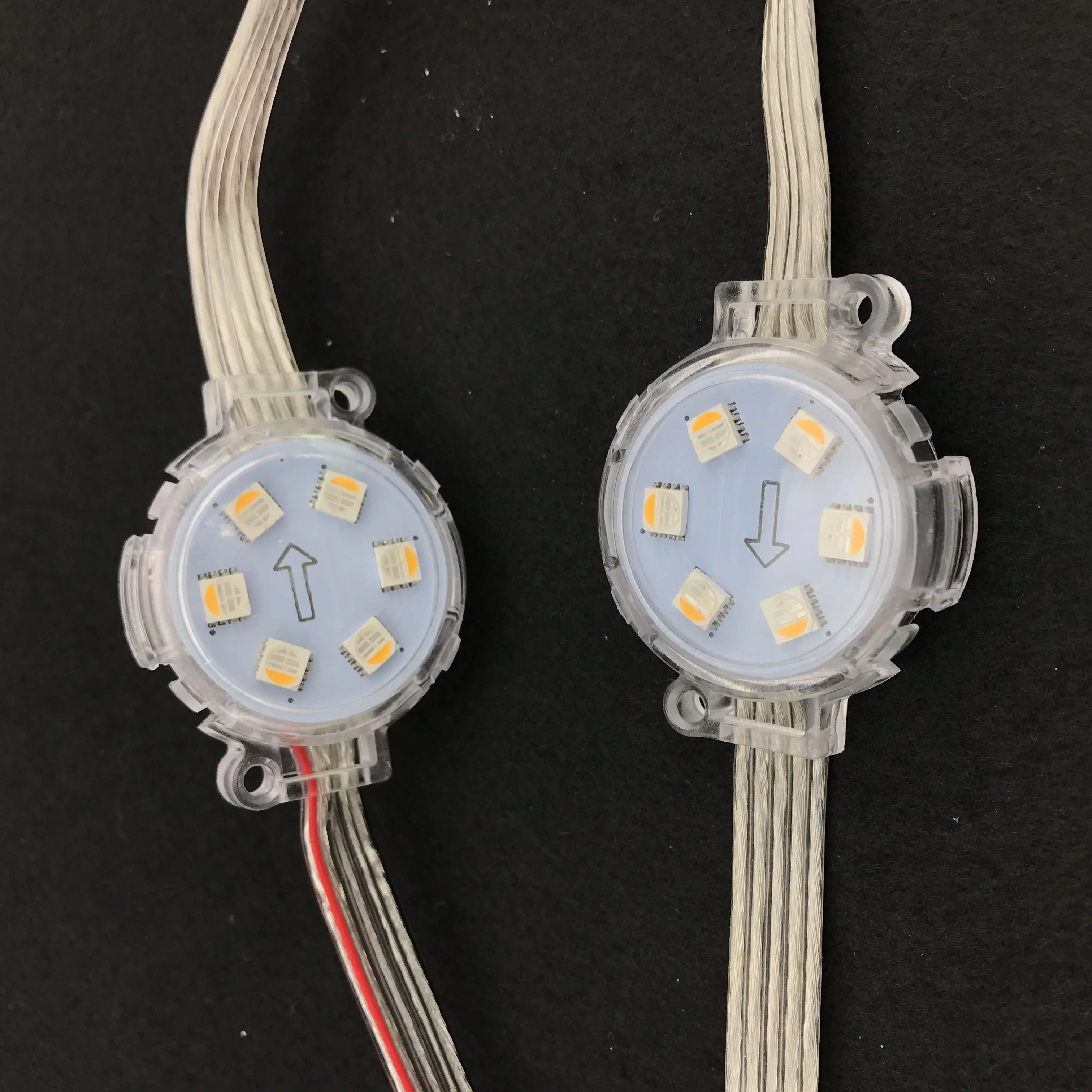 DC24V RGBW standard DMX512(UCS512C3)5050 SMD адресный пиксельный модуль 1 44 Вт (6 светодиодов) Диаметр