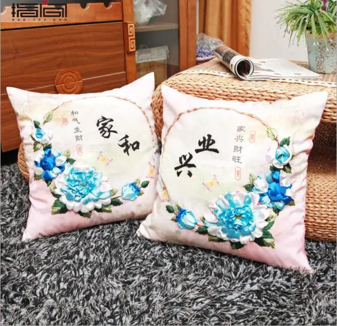 Набор для вышивания с лентой дома и промышленности 45 х45 см|Вышивка| |