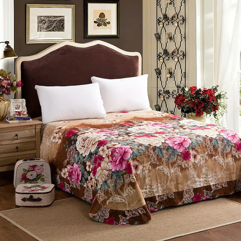 

100% хлопок Мягкий Комплект постельного белья с цветочным принтом, набор китайских постельных принадлежностей полные близнецы, королева и ко...