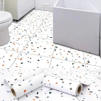 self adhesive vinyl paper waterproof and wear resistant toilet kitchen floor renovation wallpaper thickened pvc floor sticker