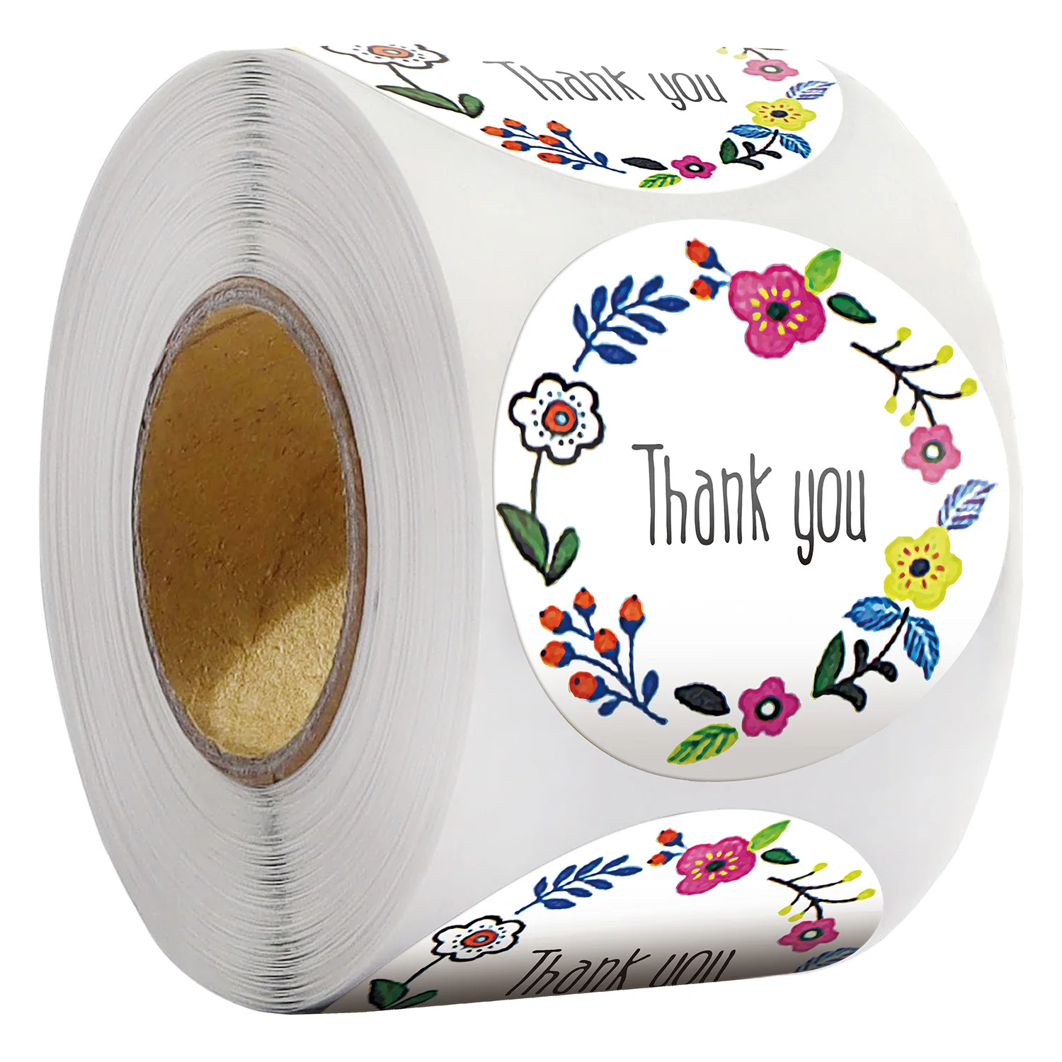 

Pretty 500pcs Round Floral New Styles Thank You Stickers Seal Label for Wedding Favor Party Handmade Envelope Stationery Sticker