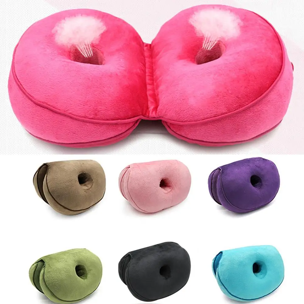 Многофункциональная подушка для сидения двойная комфортная из пены с эффектом