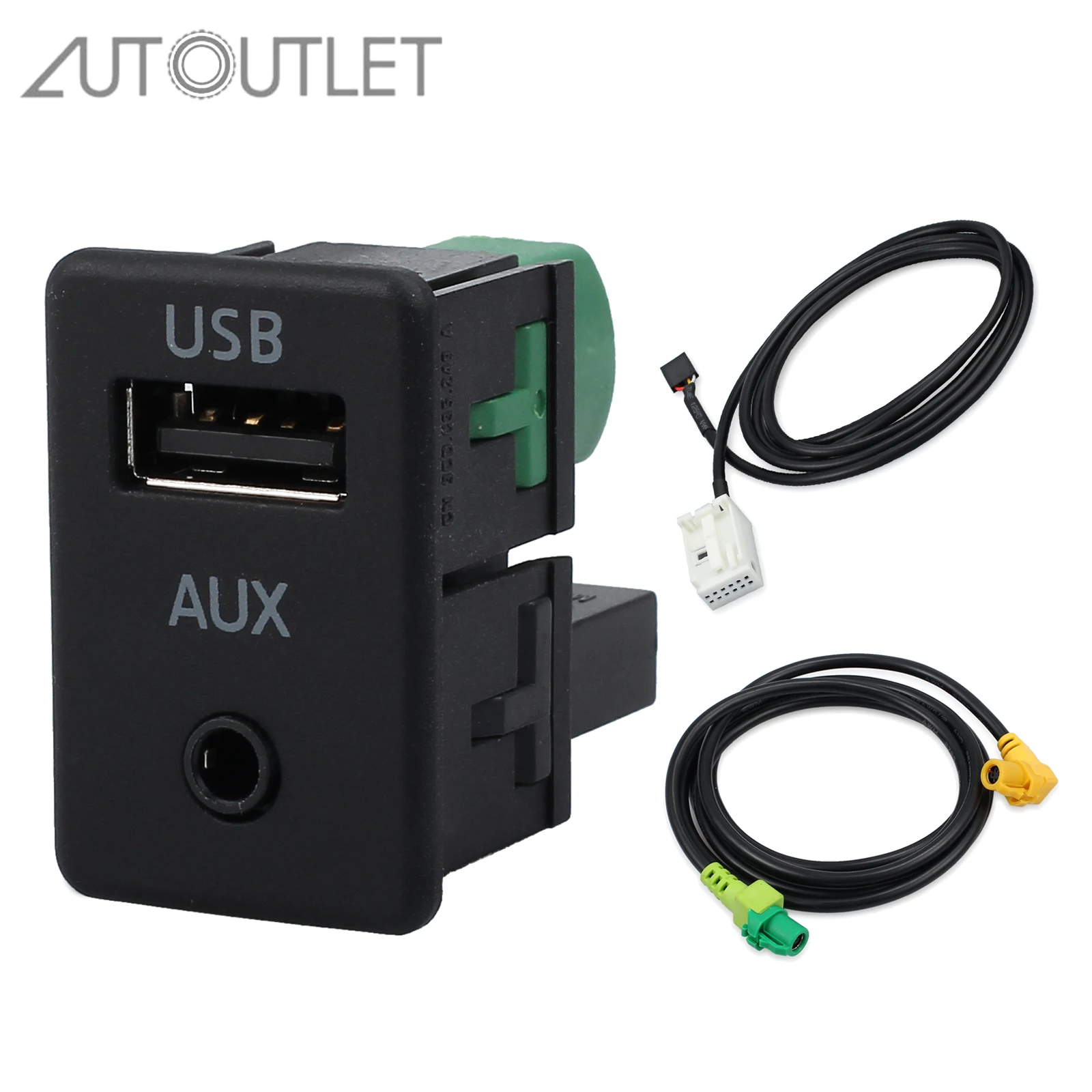 Автомобильный радиоприемник AUTOUTLET разъем USB и AUX совместим с RCD510 RNS315 RCD300 подходит
