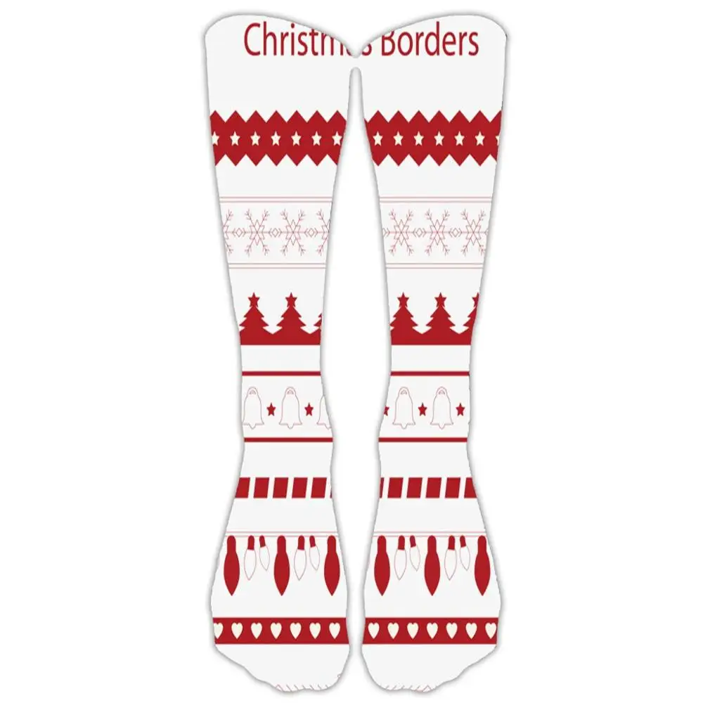 Длинные носки женские Рождественские теплые плотные повседневные рабочие