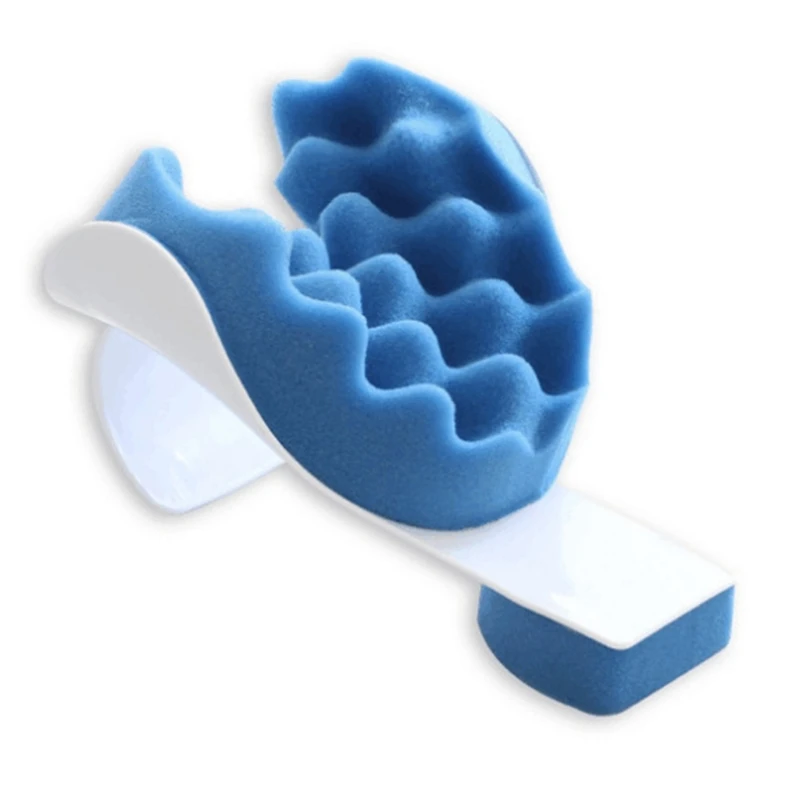 

094E Neck Support Tension Reliever Neck Shoulder Relaxer Blue Sponge Releases Muscle Tension Relieves Tightness Soreness