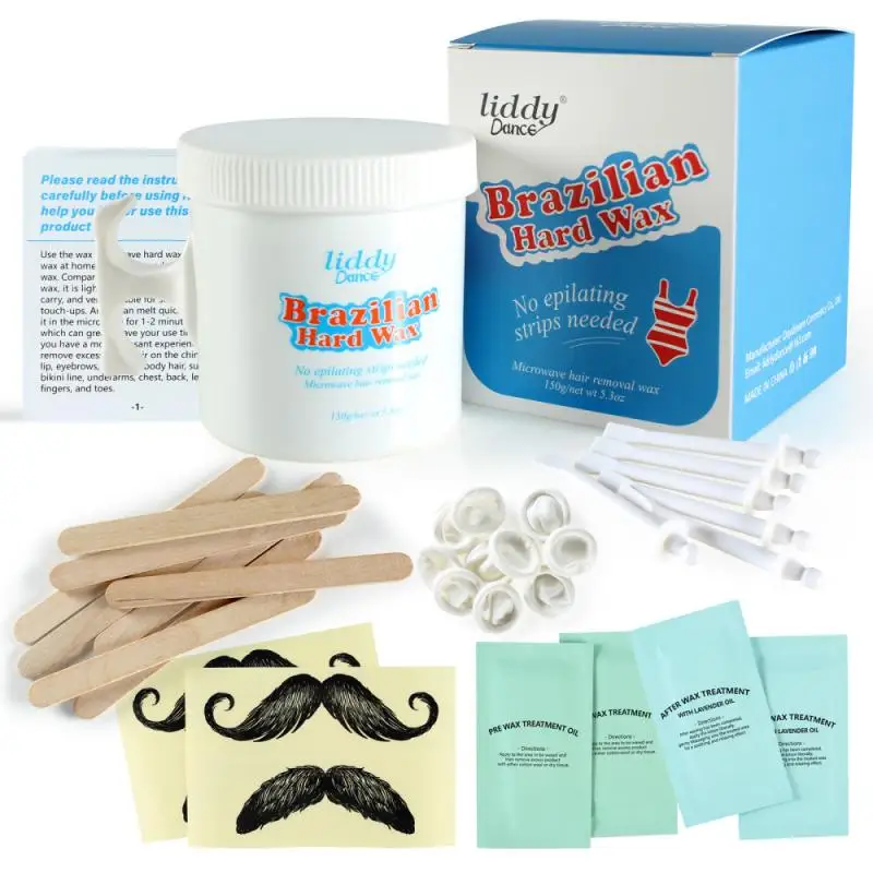 Безбумажный твердый воск крем для удаления волос без полосок микроволновый