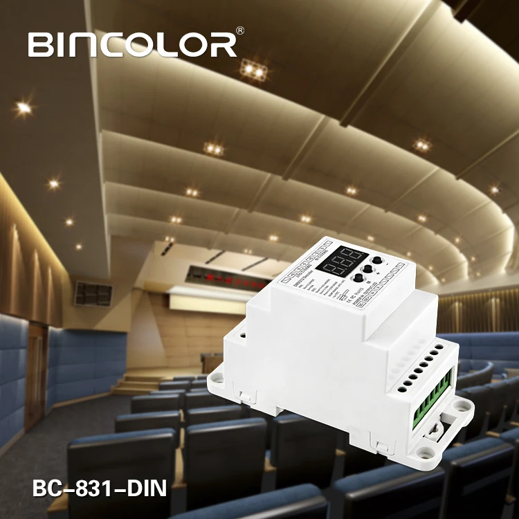 Новый фрикционный DIN рейка вход 10 А * 1 канал постоянное напряжение DMX512 декодер