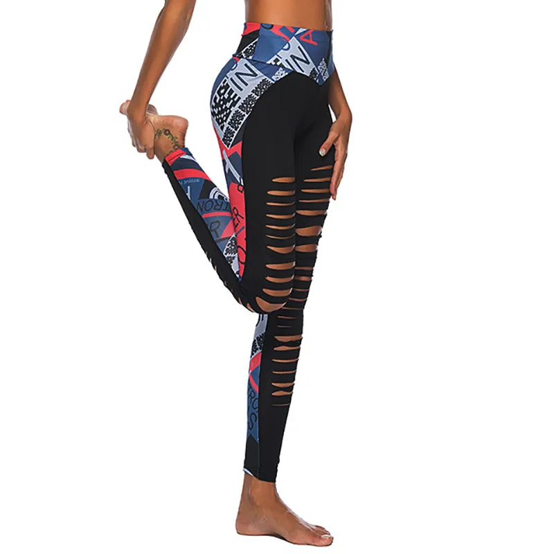 Сексуальные леггинсы с цифровой печатью модные время приключений высокая талия