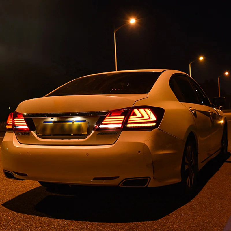 Стайлинга автомобилей светодиодные лампы для хвоста Honda Accord 9 задние фонари 2014 2016
