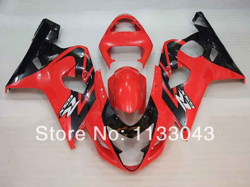 

Injection Fairing Kit For SUZUKI GSXR600 750 04 05 GSXR600 750 2004 2005 Red/Black GSXR600 GSXR750 04 05 GSXR600 750 K4 04 05