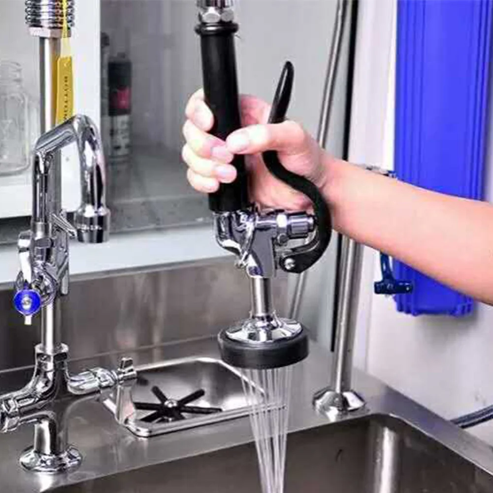 

Commercial Durable Hotel Practical Faucet Tap With Hose Kitchen Spray Head Set Home Pre Rinse Stainless Steel Restaurant