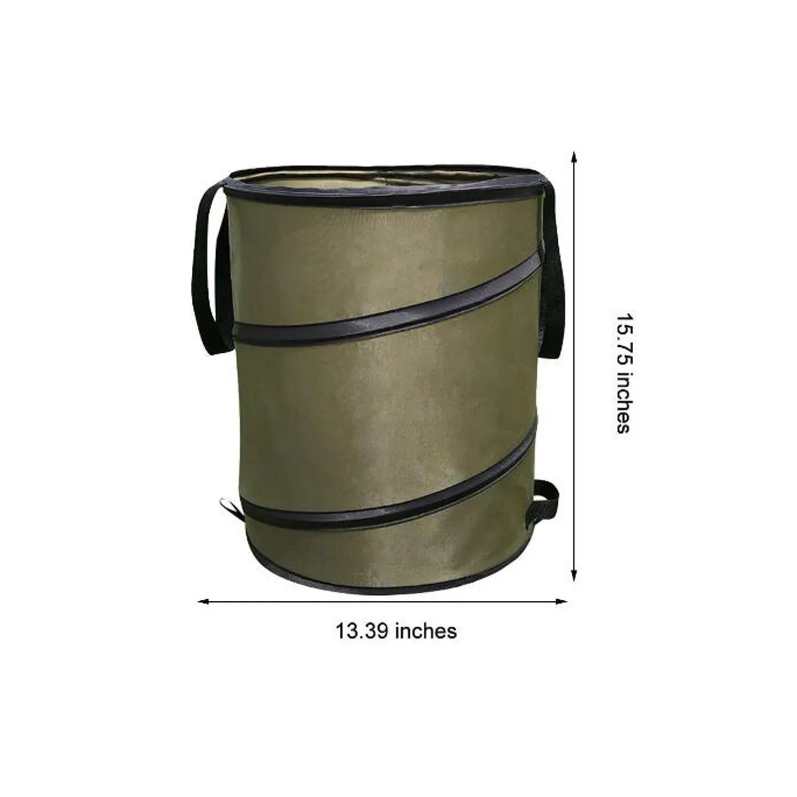 

Garbage Storage Trash Bag Portable Collapsible Outdoor Reusable Waterproof Collapsible Container 10 Gallon Gardening Bag