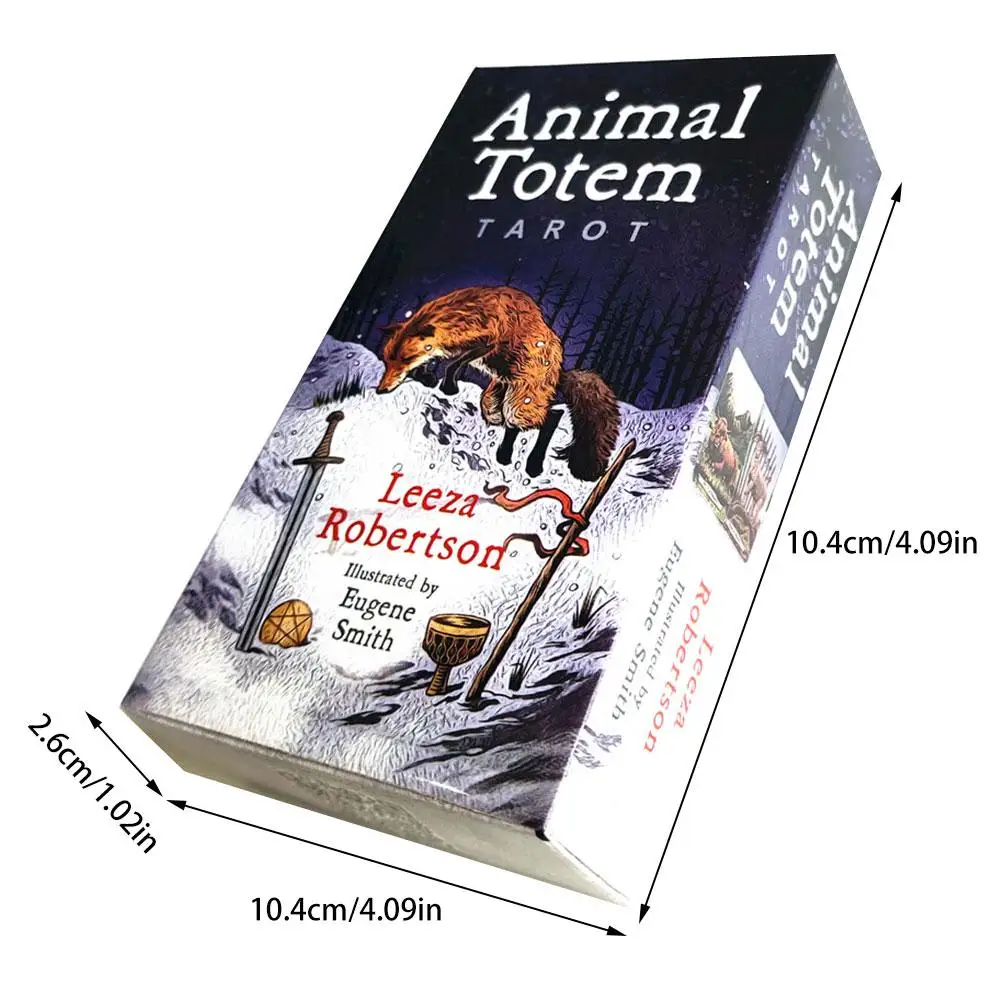 78 шт./компл. новые карты Таро с животными Тотем палубная карта игры дивинация forecure