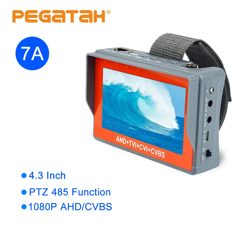 5 дюймов AHD CCTV камера тестер 8MP тестер kamery 12V1A PTZ UTP Кабельный тестер Видео Аудио-тестер AHD монитор камера безопасности - Цвет: 7A 2 in 1---1080p