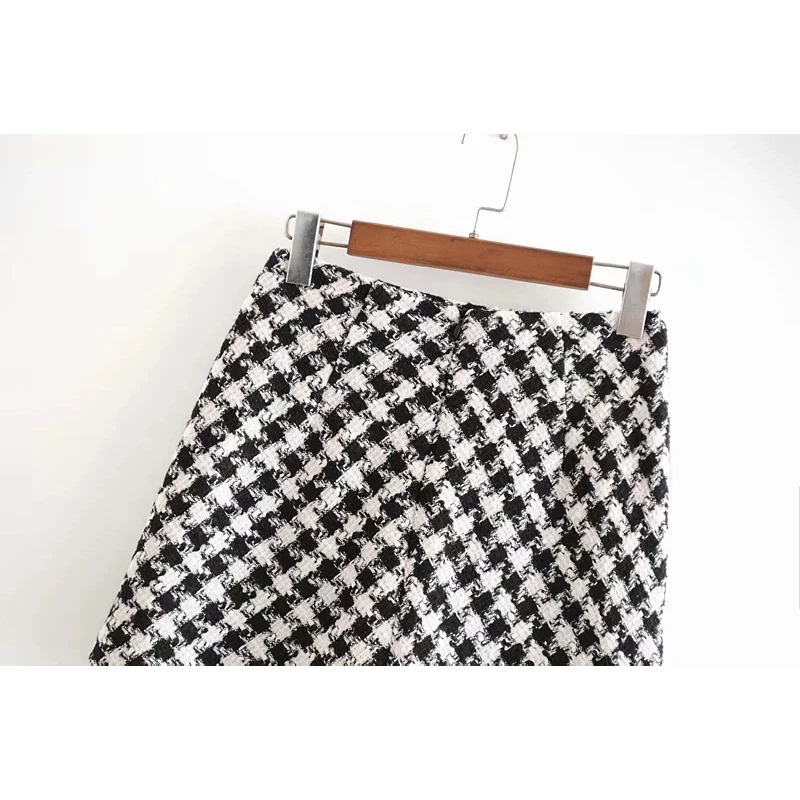 Новые винтажные Женские клетчатые мини юбки 2019 зимние женские модные короткая