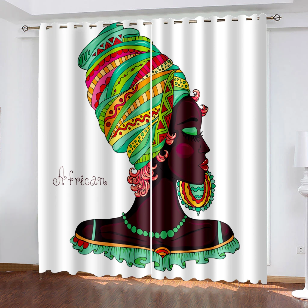

Living Room Shading Decorative Curtain Art Home Textile Decoration Bedroom Grommet Curtains