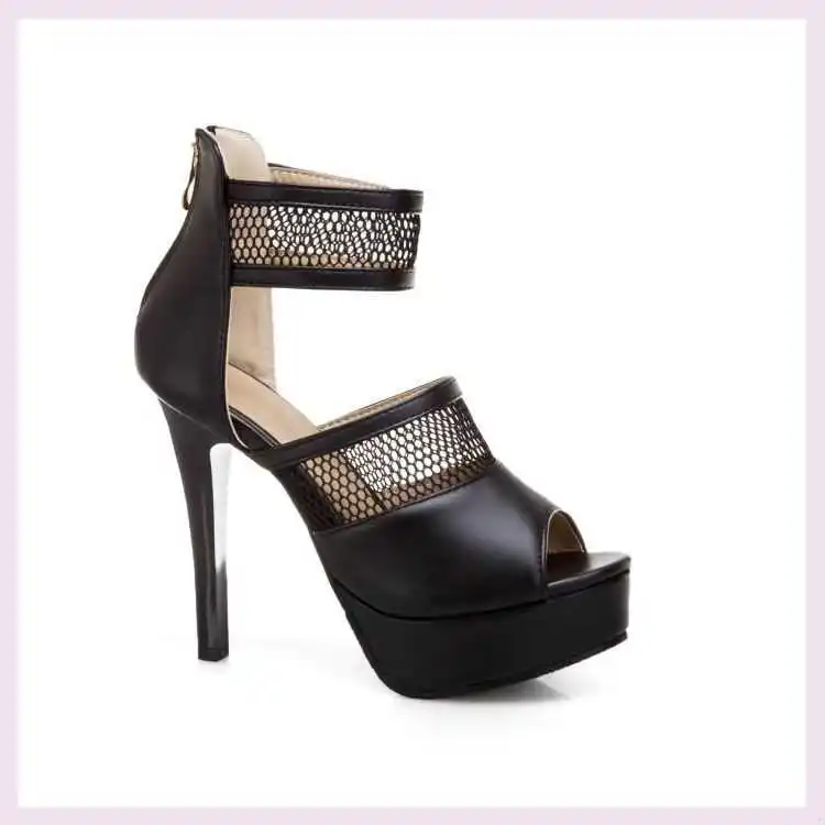 

2021 summer new summer super high heel thin heel fish mouth sandal with foot