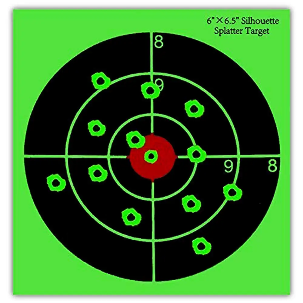 Single professional shooting fluorescent green target paper archery 25pcs 6X6.5inch used for rifle pistol practice | Канцтовары для